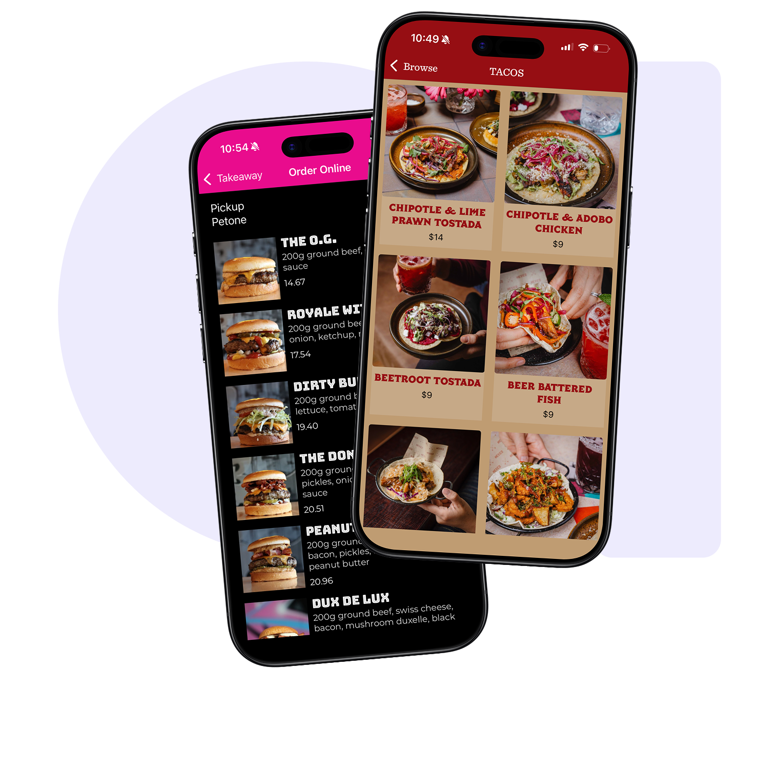 Young person smiling, holding beige jacket and black clothing on hangers.