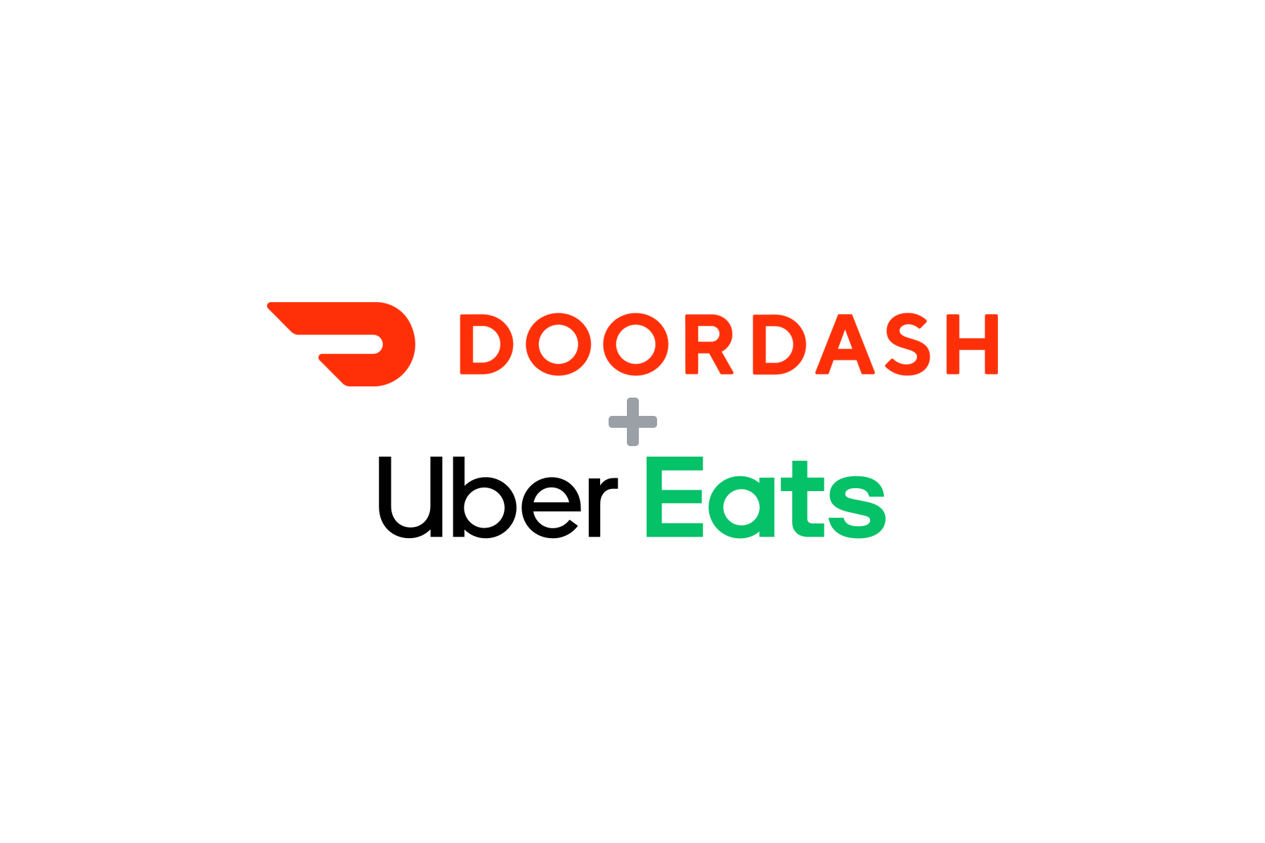DoorDash and Uber Eats logos
