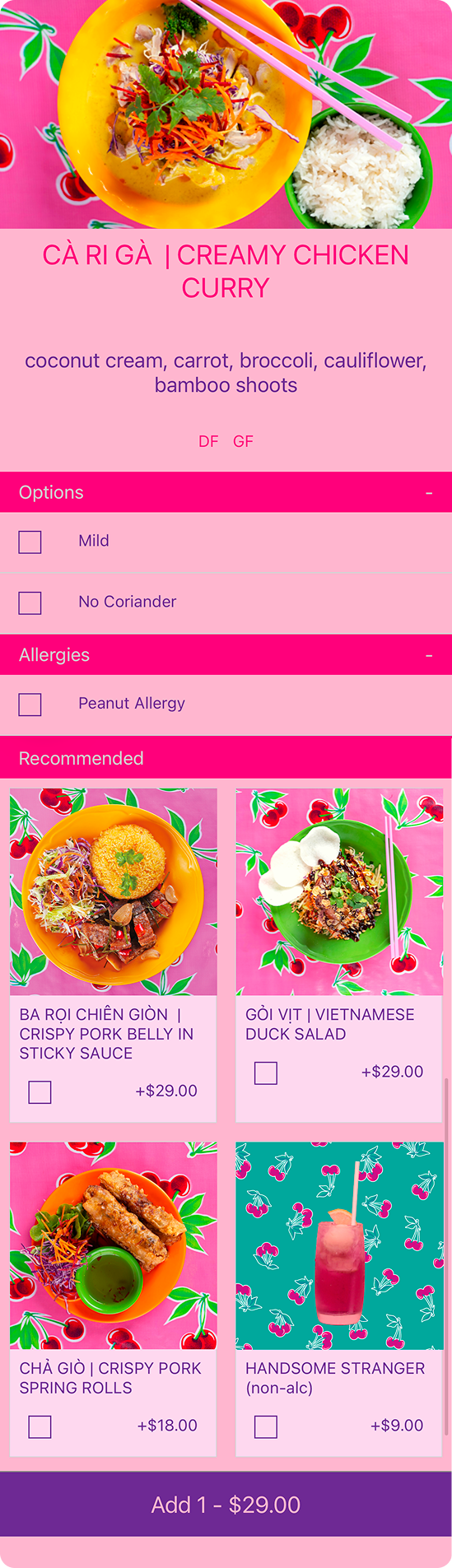 Rice Rice Baby: Item Upsells